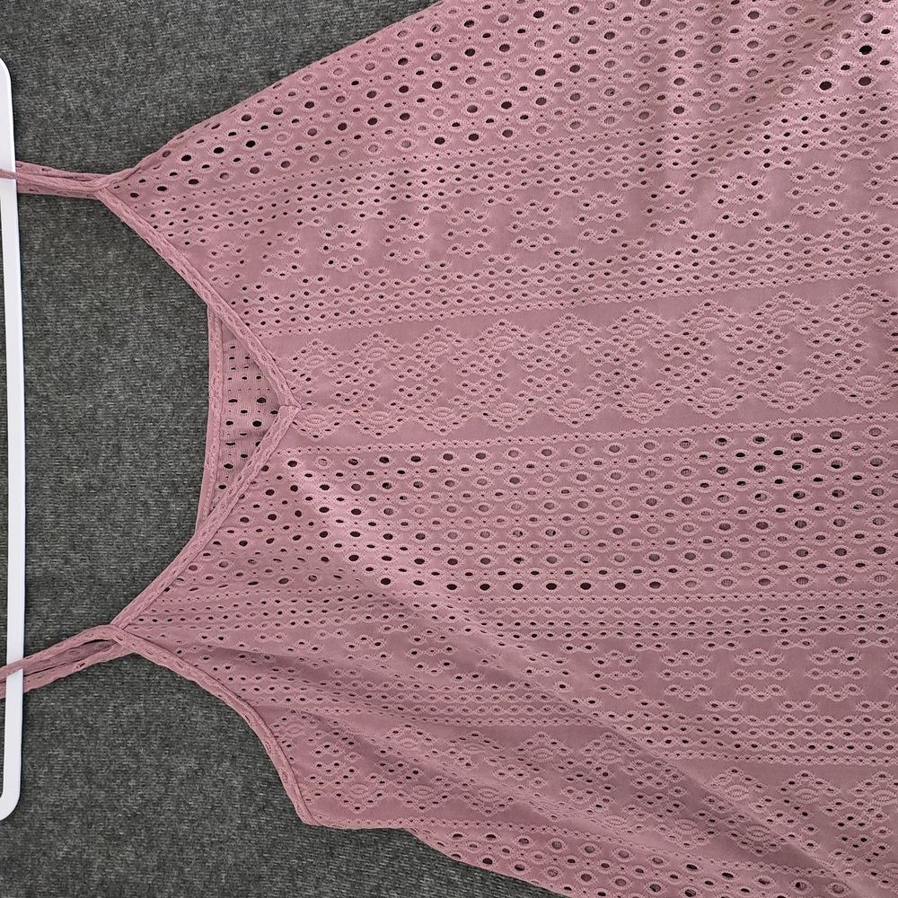 Pink Eyelet Women's Top